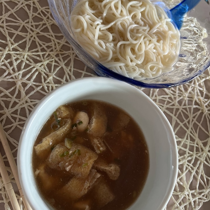 さっぱり煮の煮汁活用!鴨南蛮ならぬ鶏南蛮つけそば